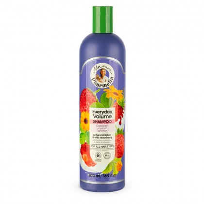 Șampon pentru volum cu aromă de căpșuni sălbatice și fragi Organic Shop Mama Pharmelia 500 ml